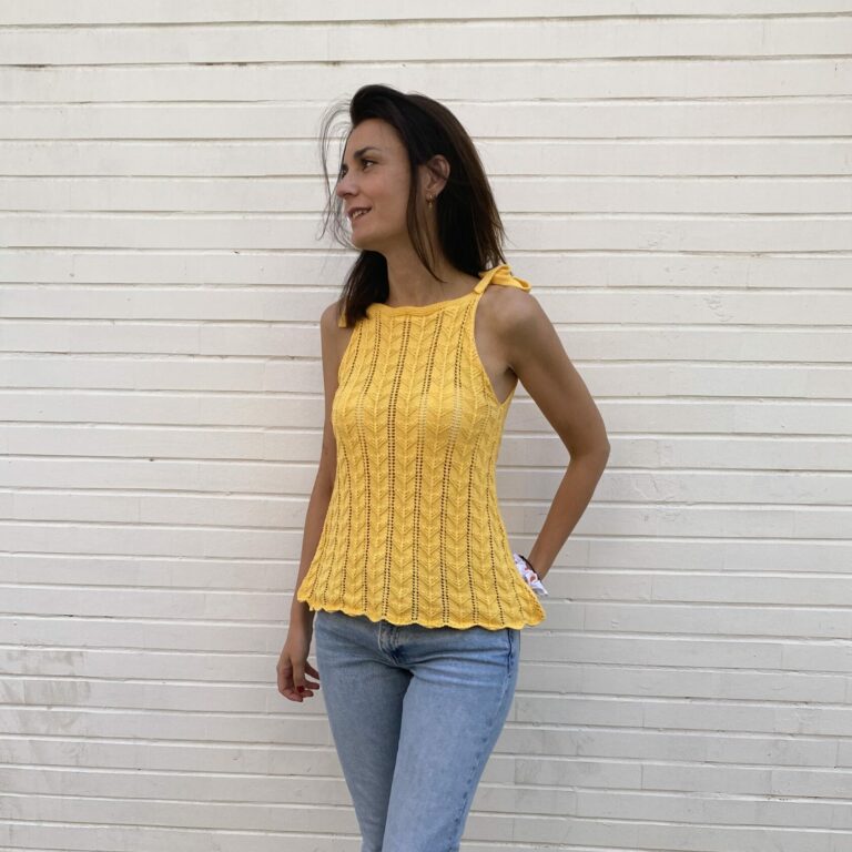 Top punto calado mujer