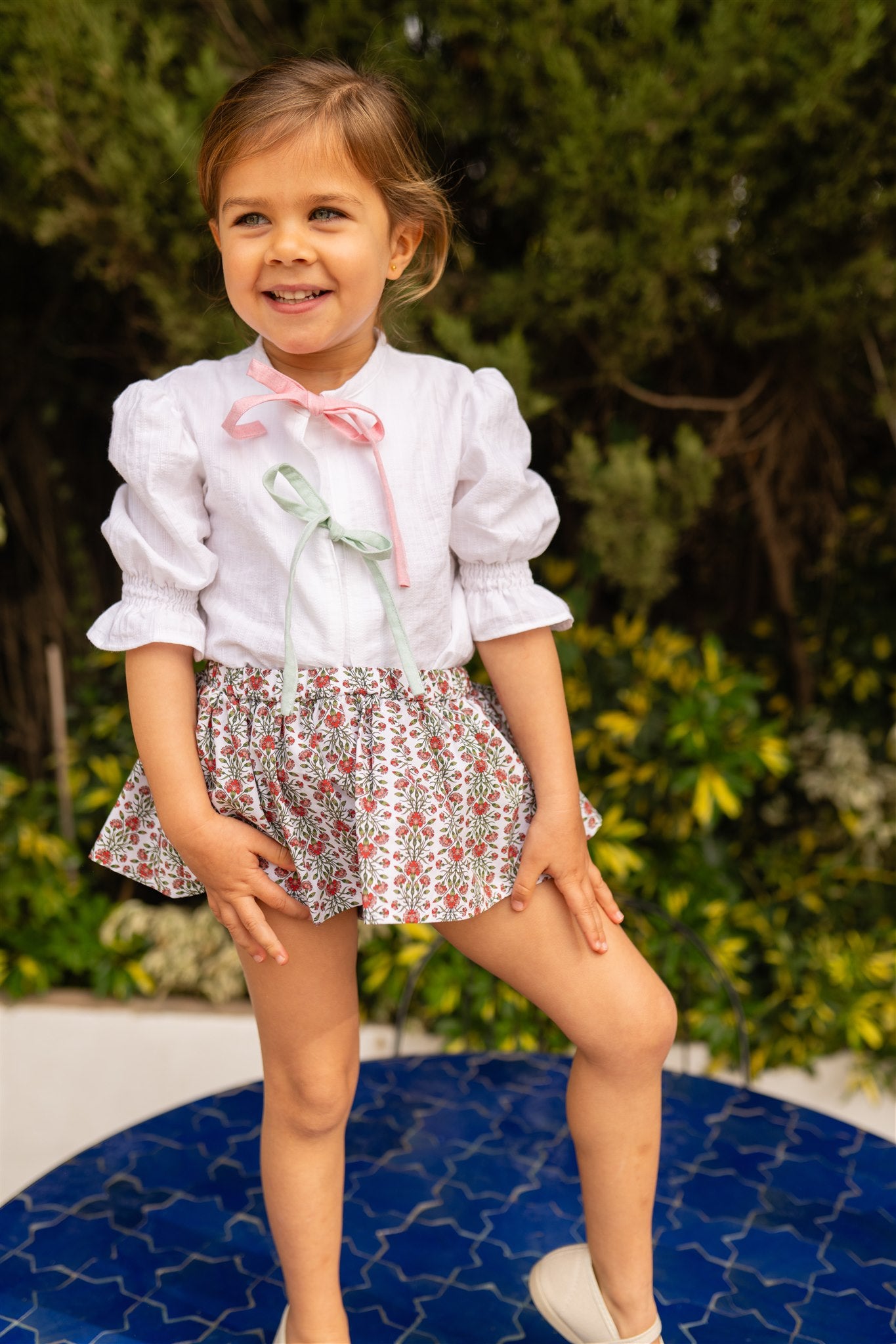 Camisa hortensia niña