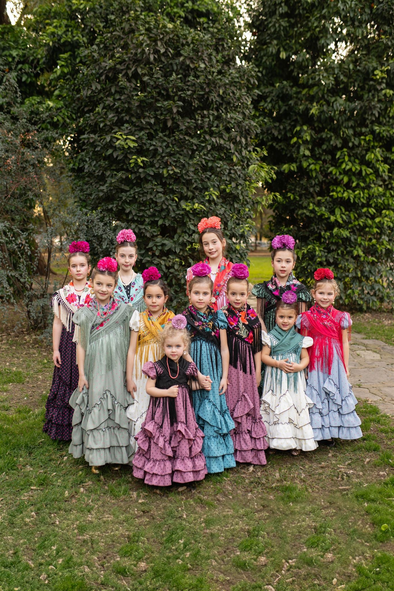 TRAJE DE FLAMENCA AURORA (Azulón-negro)