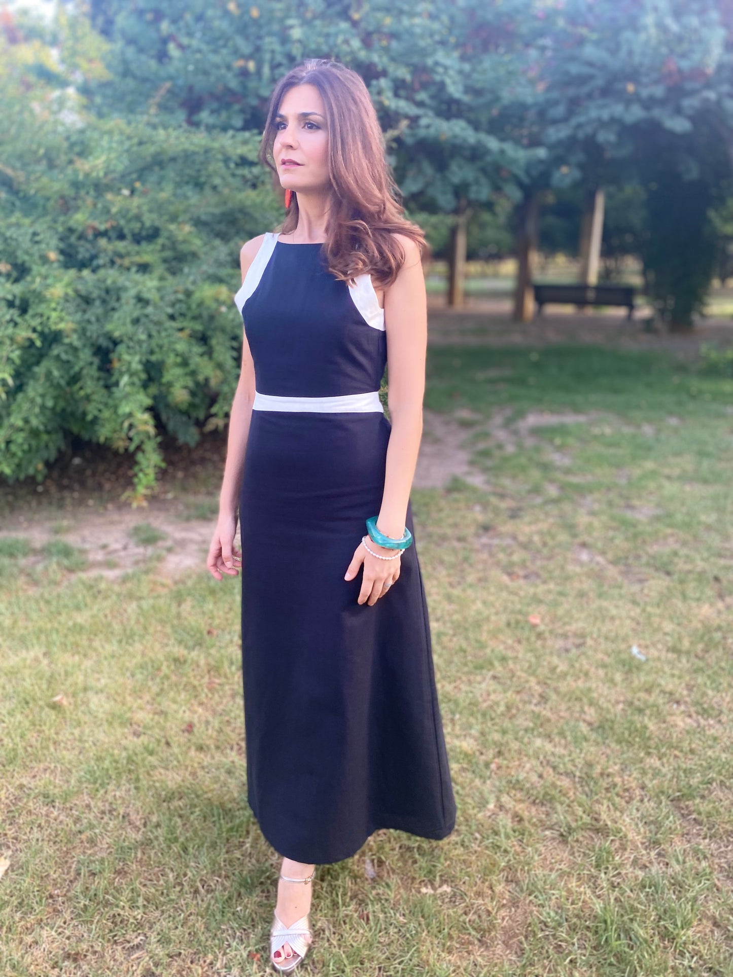 Vestido mujer negro Taormina