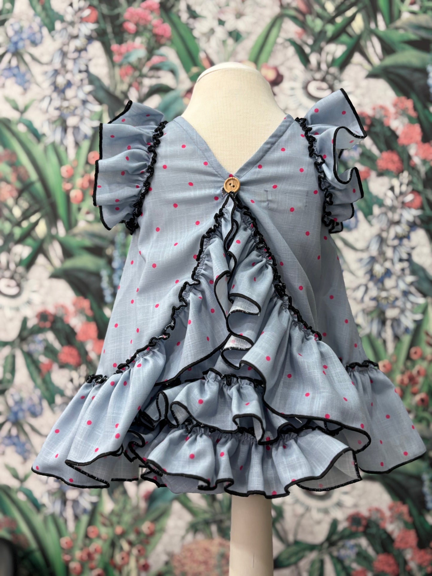 JESUSITO FLAMENCA DOLORES (azul-frambuesa)