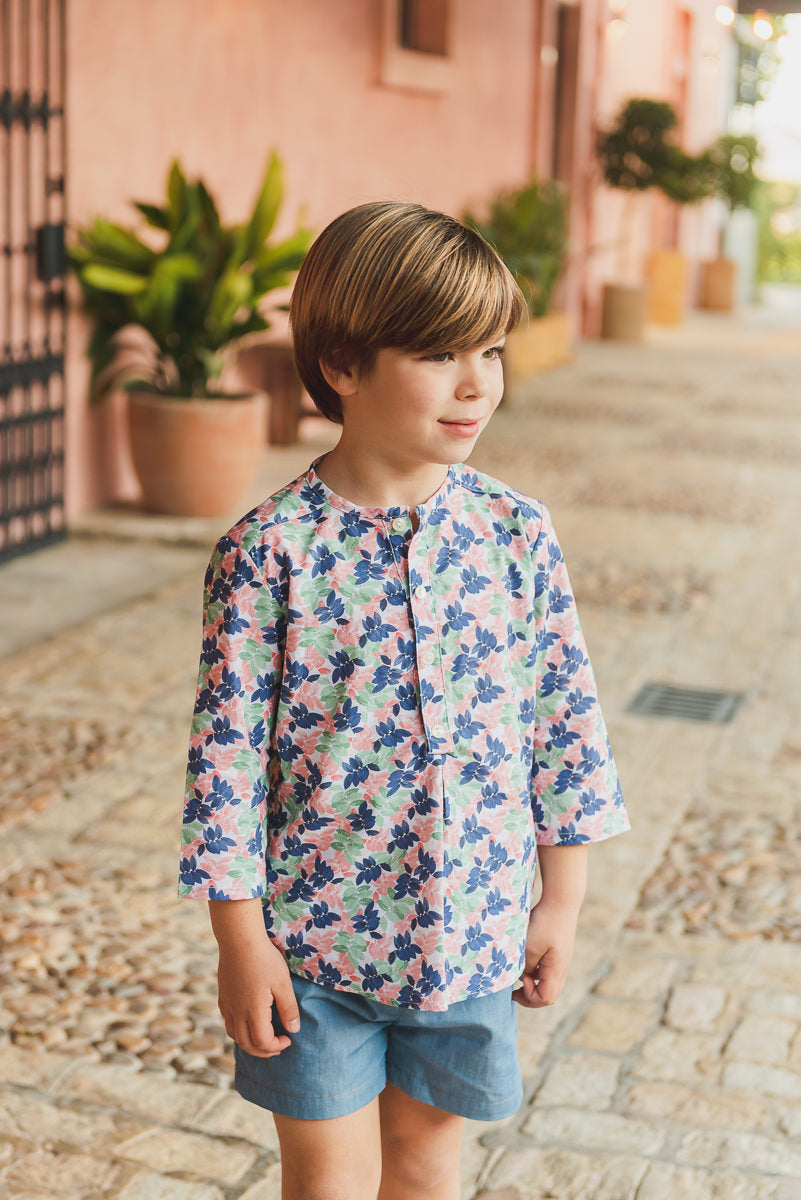 Polera menta niño