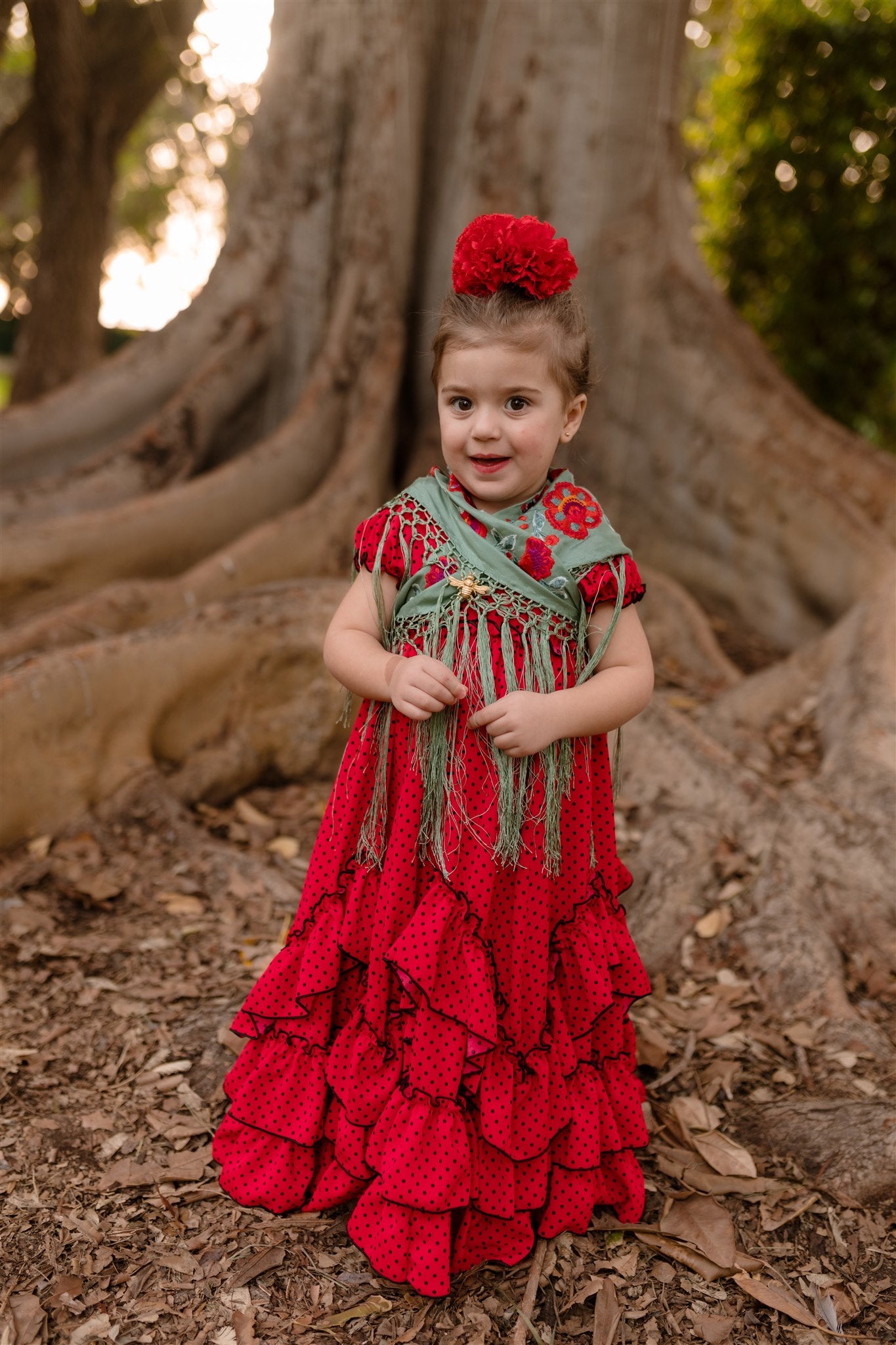 TRAJE DE FLAMENCA MARISOL (ROJO/NEGRO)