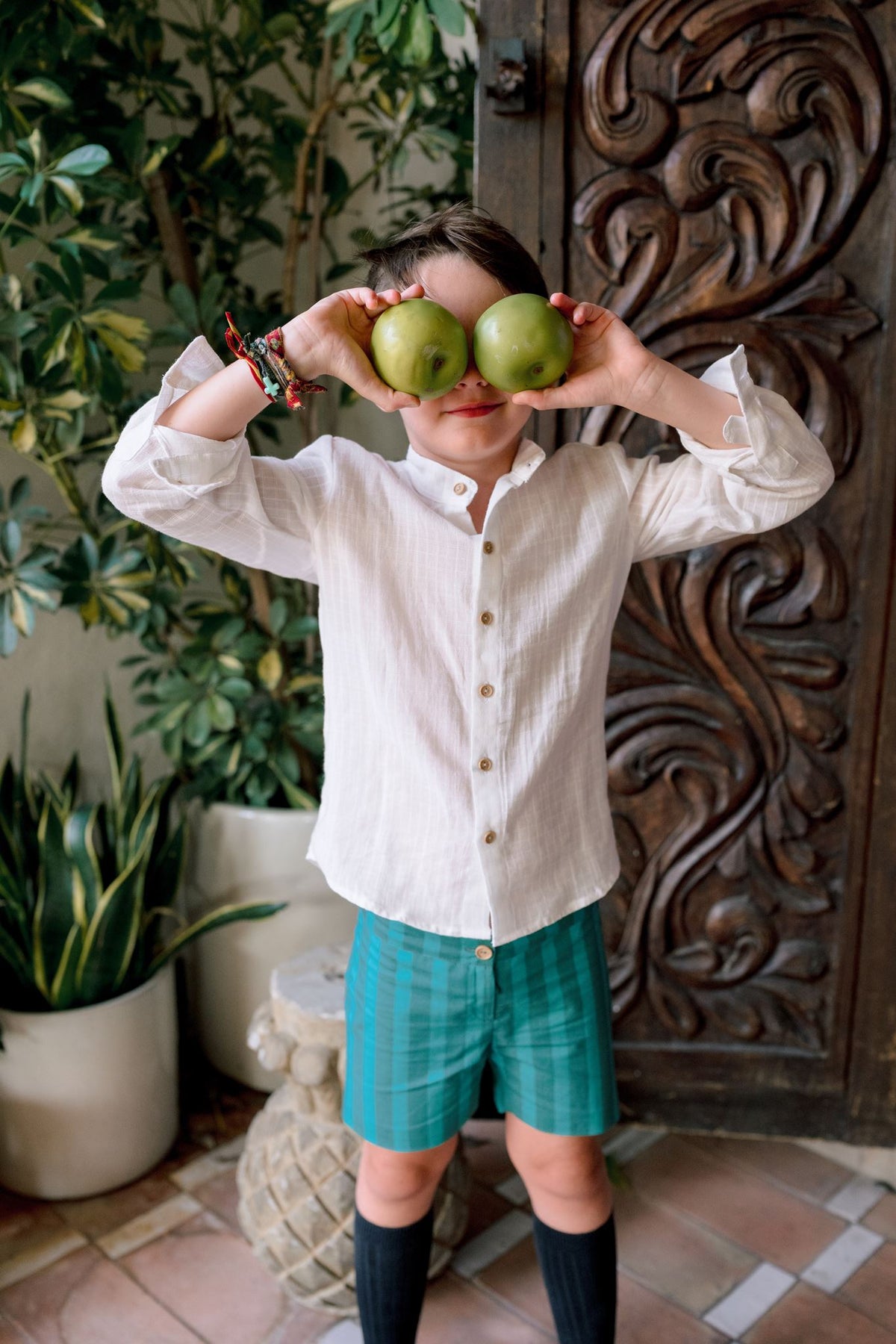 Camisa niño Guaraní cuadros