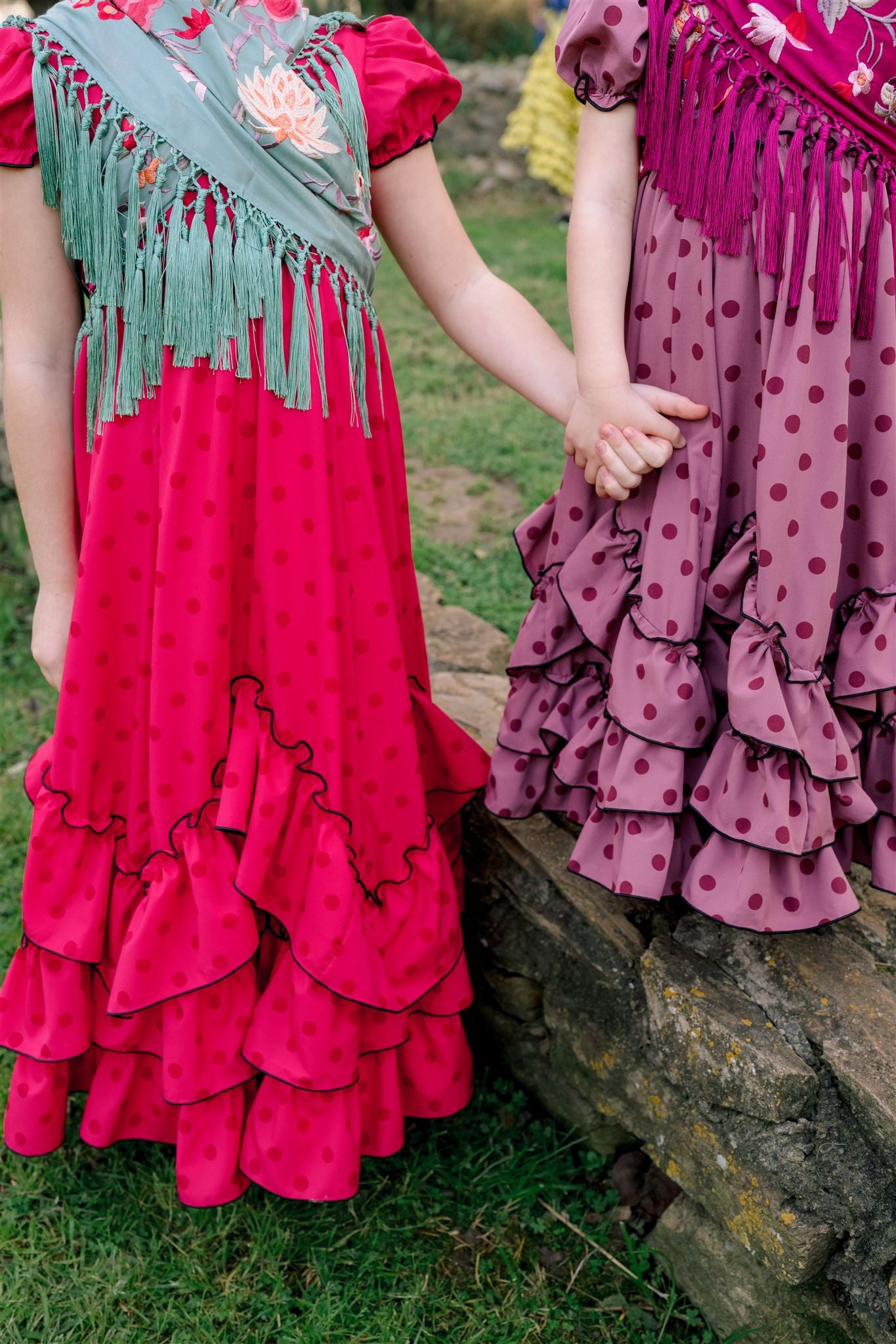 TRAJE DE FLAMENCA TRIANA (Rosa empolvado)