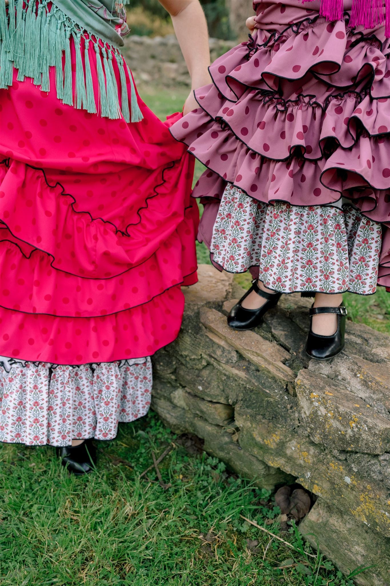 TRAJE DE FLAMENCA TRIANA (Rosa empolvado)