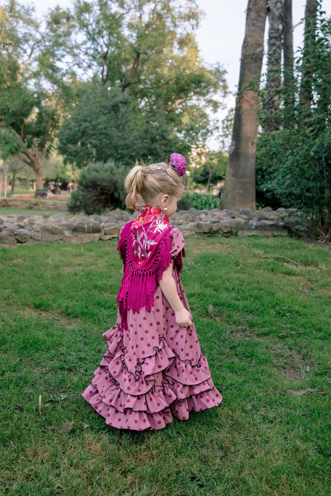 TRAJE DE FLAMENCA TRIANA (Rosa empolvado)